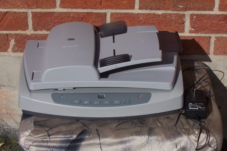 HP SCANJET 5590 FLATBED SCANNER WITH ADF AND POWER ADAPTER ...